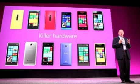 Microsoft CEO Steve Ballmer launches Windows Phone 8