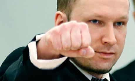 Breivik gestures on day three of trial