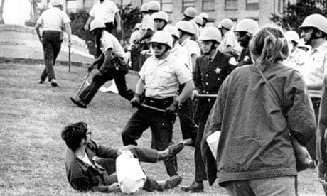 Police and protesters clash in 1968