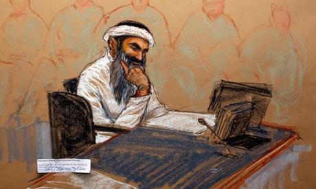 An artist's impression of Khalid Sheikh Mohammed