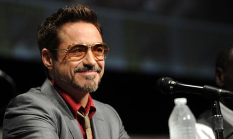 Robert Downey Jr speaks at the Iron Man panel