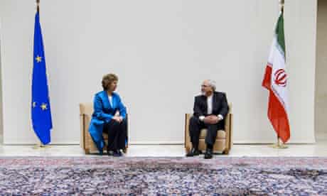 Catherine Ashton and Mohammad Javad Zarif
