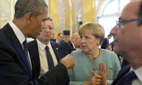 Obama, Merkel, Hollande