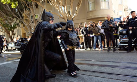 Batkid: Boy who battled cancer becomes superhero for the day - video