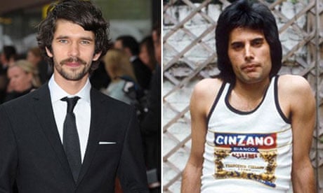 Ben Whishaw (left), who has signed up to play Freddie Mercury (right) in a new biopic