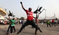 Nigeria's 4-1 win over Mali sparks scenes of jubilation in Lagos - video