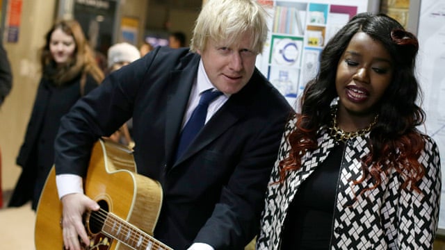 Boris Johnson Busks It Again This Time In A Tube Station With Misha B Video Politics The Guardian