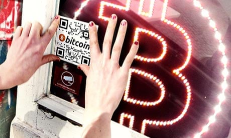 Composite of Bitcoin logo