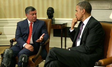 Barack Obama with King Abdullah of Jordan