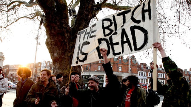 Margaret Thatcher S Death Celebrated In Brixton Video Politics The Guardian