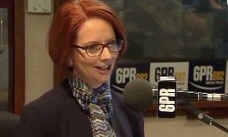 Julia Gillard asked if her partner is gay by radio host 