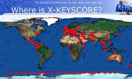 XKeyscore map
