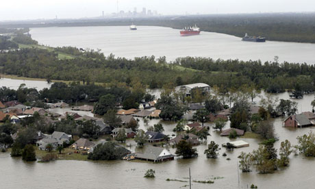 Braithwaite, Louisiana, inundated with flood waters in 2012