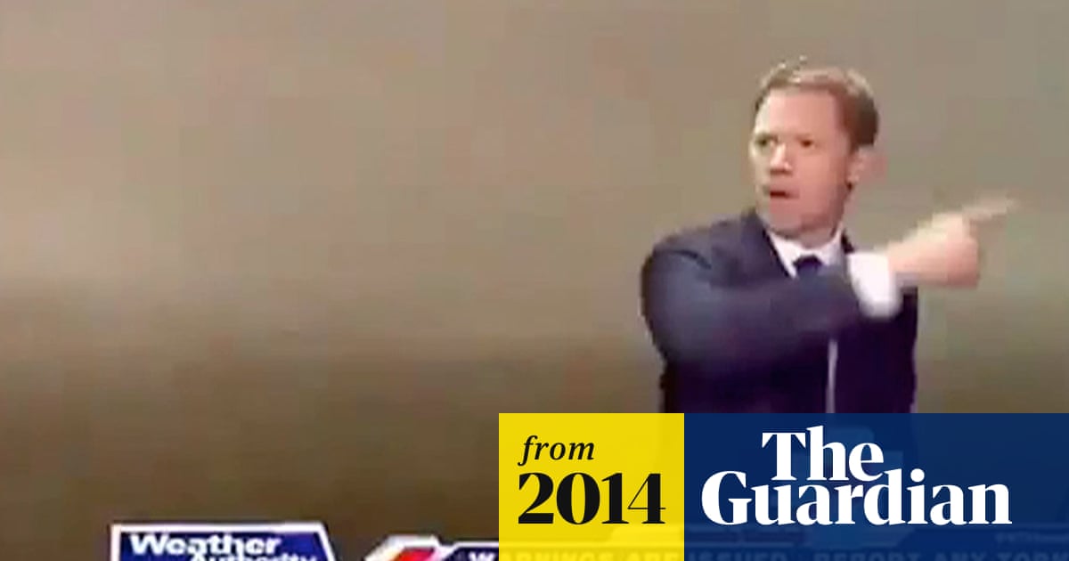 Mississippi weather man flees studio during tornado - video - The Guardian