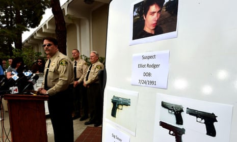 Santa Barbara County Sheriff Bill Brown identifies murder suspect Elliot Rodger (photo right) and so