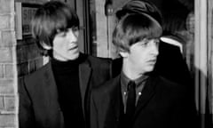 George Harrison and Ringo Starr in A Hard Day's Night