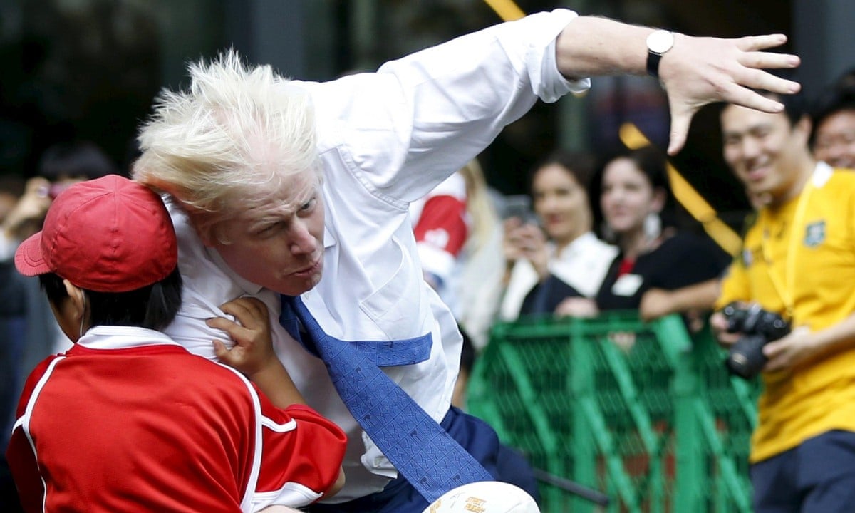 Boris Johnson Flattens 10 Year Old In Rugby Match Video Politics The Guardian