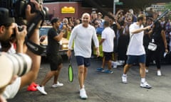 140x84 trailpic for Sampras and Agassi recreate New York City Street Tennis event - video