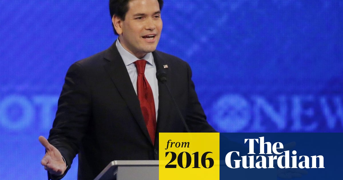 Rubio Uses Same Line About Obama Three Times In Republican Debate Video Us News The Guardian Rubio Uses Same Line About Obama Three Times In Republican Debate Video Us News The Guardian