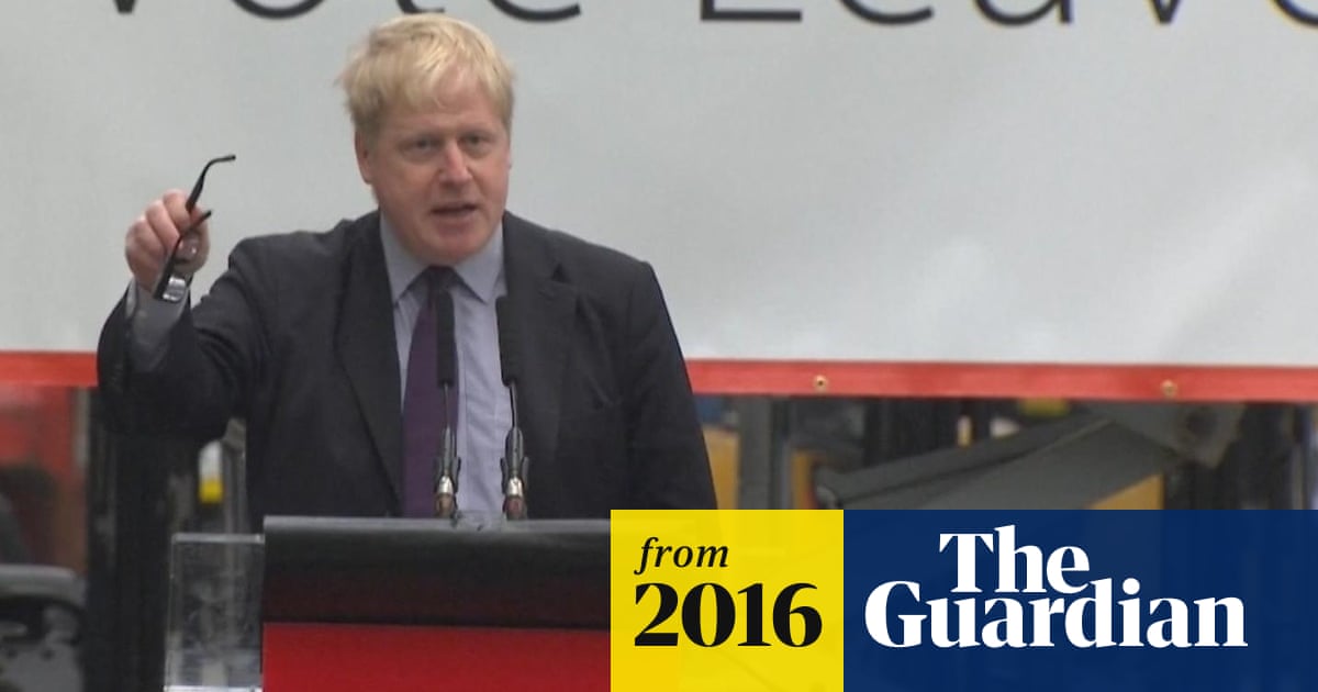 Boris Johnson Backs Brexit In Dartford Speech Video Politics The Guardian