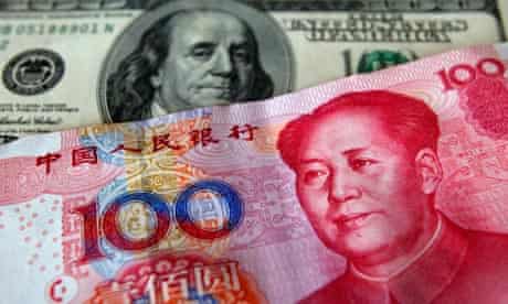 Chinese yuan and US dollar 