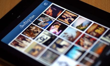 Pictures appear on the smartphone photo sharing application Instagram