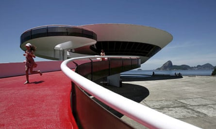 A building designed by Brazilian architect Oscar Niemeyer