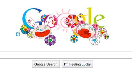 Summer solstice Google doodle by Takashi Murakami