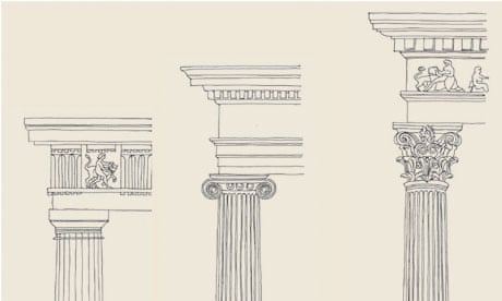 greek architecture drawing