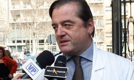 Professor Mario Airoldi, director of medical oncology at the San Giovanni Battista hospital in Turin