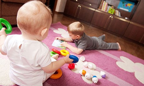 Children playing on the floor