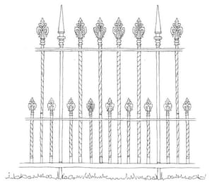British architecture two: Iron railings