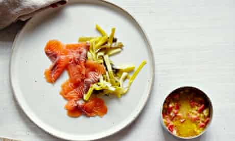 10 best leek recipes: Cured salmon with pickled leeks