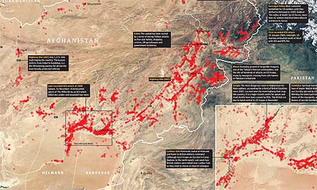 Afghanistan IEDs mapped