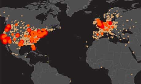 Mapped: the the world in Zombies