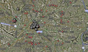 London Riots Map Datablog | News | The Guardian