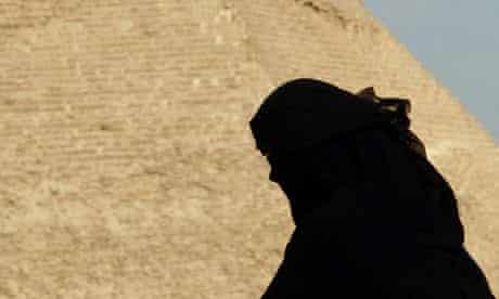 Woman wearing the niqab in Egypt