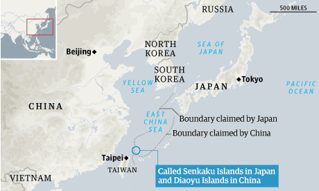 Map - Senkaku/Diaoyu islands