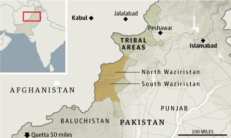 Pakistan drones map
