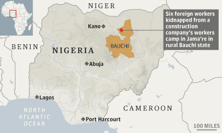 Nigeria hostage map