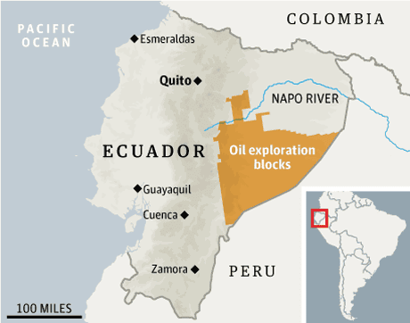Ecuador Auctions Off Amazon To Chinese Oil Firms World News The Guardian