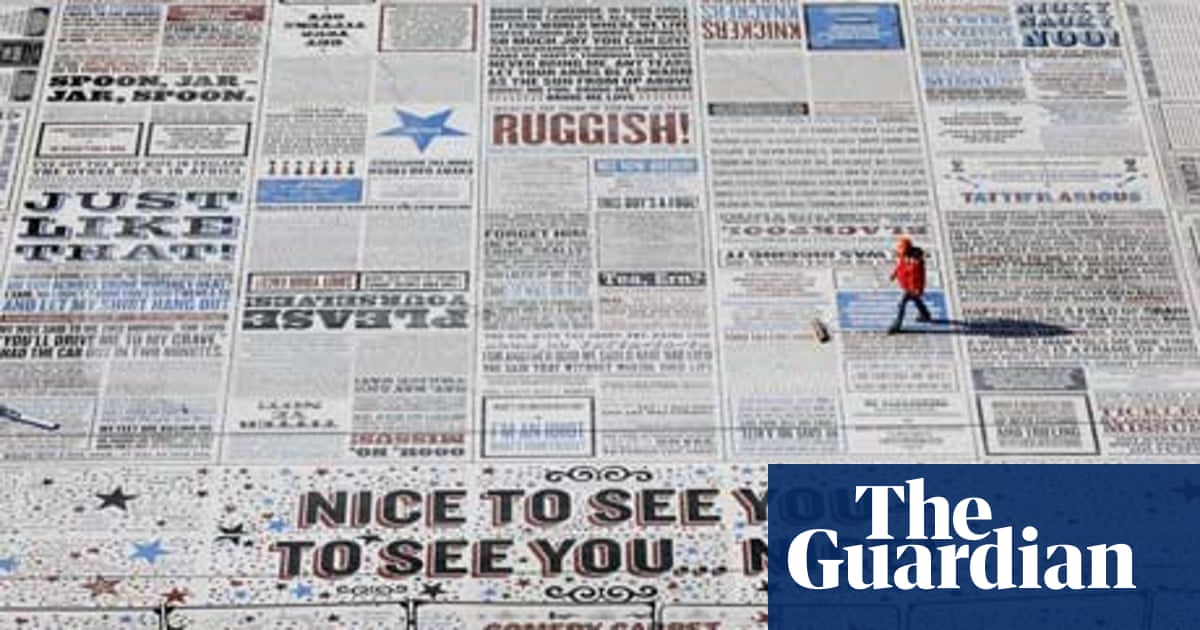 Blackpool S Comedy Carpet Is Unveiled Uk News The Guardian