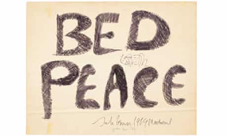 Bed peace sign