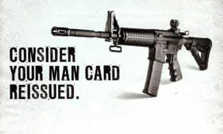 An advert for a rifle from Bushmaster Firearms