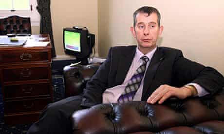 Health Minister Edwin Poots at Stormont in Belfast