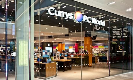 Currys PC World, owned by Dixons. The group enjoyed booming Christmas sales alongside Home Retail Gr