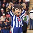 Stuart Drummond, dressed as the Hartlepool United football club mascot, who was elected as the town's mayor