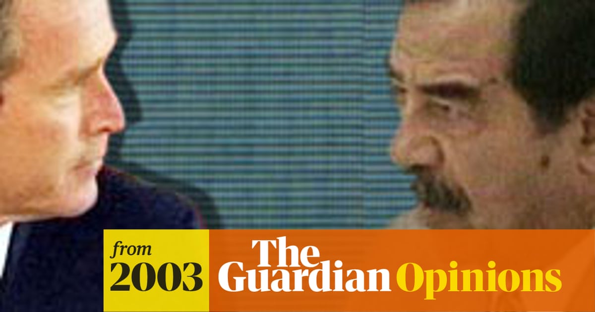 Cia agent who grilled saddam hussein says us was wrong about him The Saddam and George show | US news | The Guardian