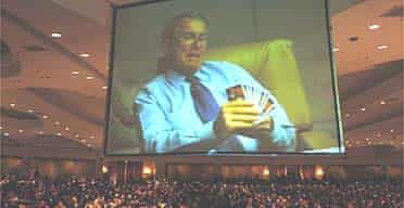 George Bush's slide show of humorous photographs taken by the official White House photographers before the 60th Annual Radio and Television Correspondents' dinner in Washington