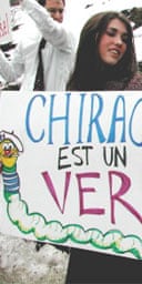 US students protest at French embassy